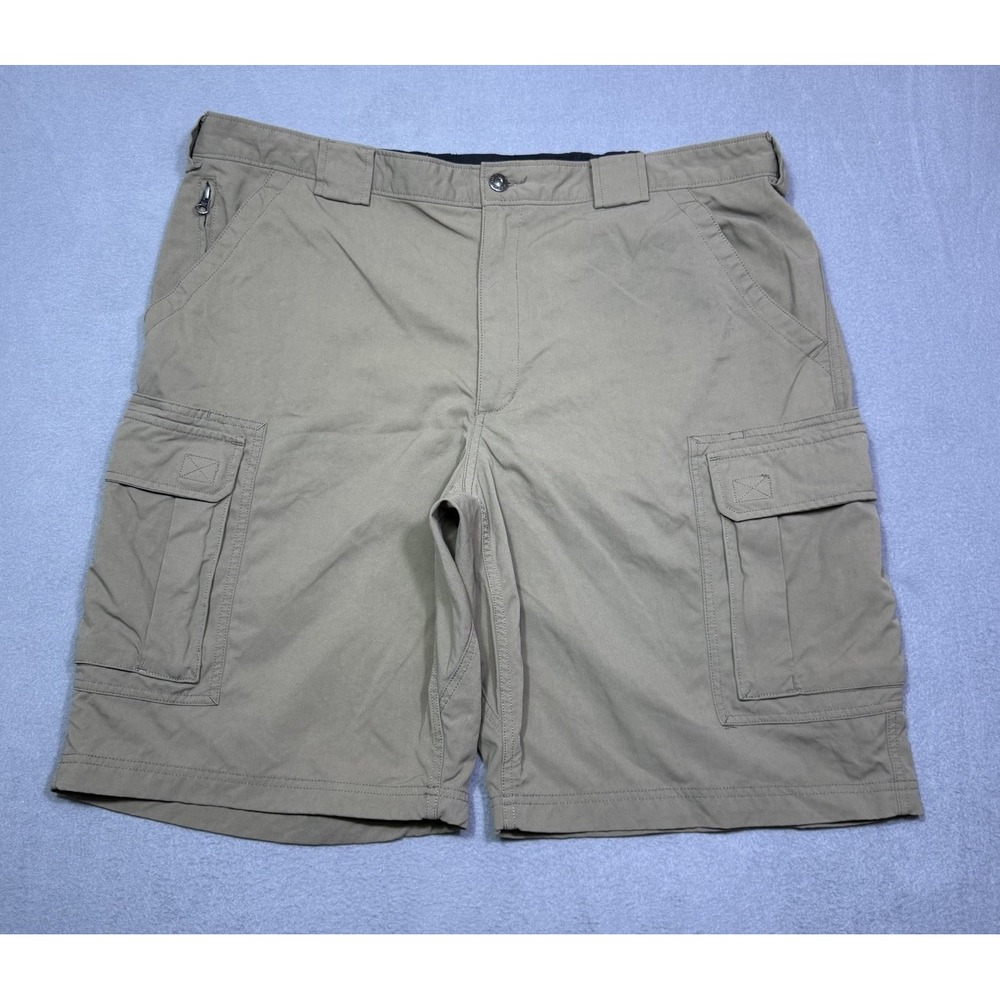 Duluth Trading Cargo Shorts Mens XXL 40x11 Brown Performance Stretch Gorpcore